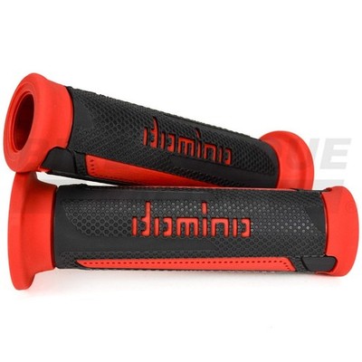 Original Domino Turismo Anthrazit & Rot A350 Griffe für Zero Bikes
