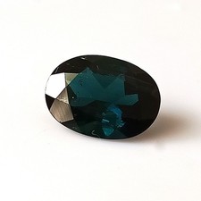 Indicolite Tourmaline Oval Shape Blue Color Faceted Natural Gemstone 2.95 Carat