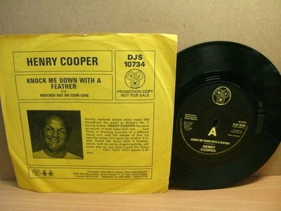 Henry Cooper   Knock Me Down With a Feather 1976 Promo 7  DJM DJS 10734