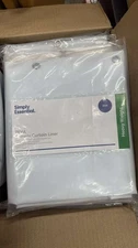 Nestwell Shower Curtain Liner & Simply Essential PEVA Shower Curtain Liner White