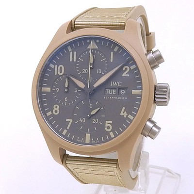 IWC Pilot's Chronograph TOP GUN Mojave Desert Ceramic Brown Men's Watch IW389402