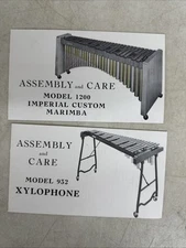 Slingerland Deagan Assembly And Care Guide 932 Xylophone & Marimba 1200