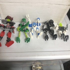 LEGO Bionicle Lot of 5 Near Complete figures For parts Or Complete