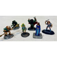 6 D D/RPG Miniatures Plastic Resin C1990s