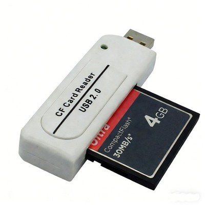 New Speed USB 2.0 Compact Flash CF Memory Card Reader White US