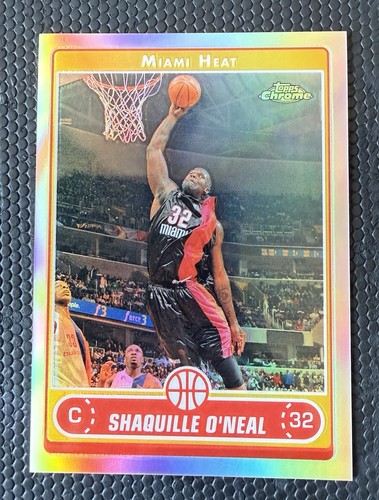 Shaquille O'Neal  2006 Topps Chrome Refractor #25 - Shaq Parallel - Heat