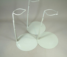 3 Kaiser 3701 White Adjustable Doll Stand3, fits 20 to 26 inch Dolls 7" Base WOW