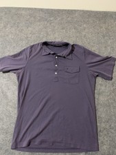 Criquet Performance Players Stretch Polo Shirt Men Purple Size L