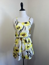 Alice & Olivia Romper Playsuit 0 Sleeveless Daisy Field Pockets NWT - MSRP $275