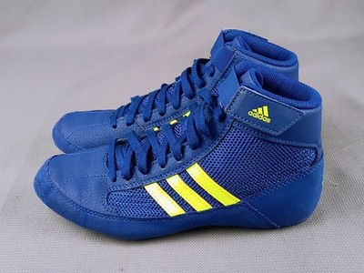 Adidas HVC Wrestling Mat Shoes Youth Kids Size 4 Train Box Weightlift Gym BD7637