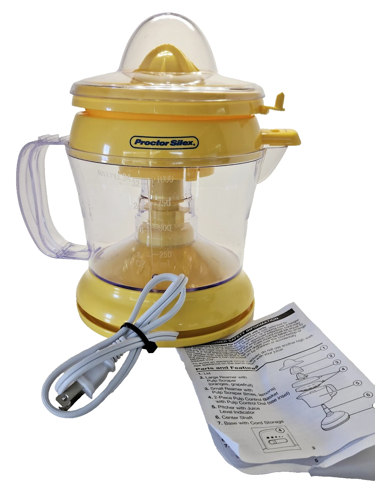 Proctor Silex Alex Citrus Juicer & Squeezer - New
