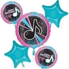Anagram Internet Famous Birthday Foil Balloon Bouquet 5 Piece