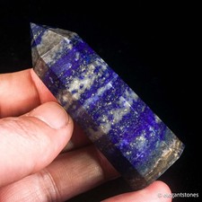 56g 69mm Lapis Lazuli Point Healing Crystal Obelisk Natural Wand Tower Reiki