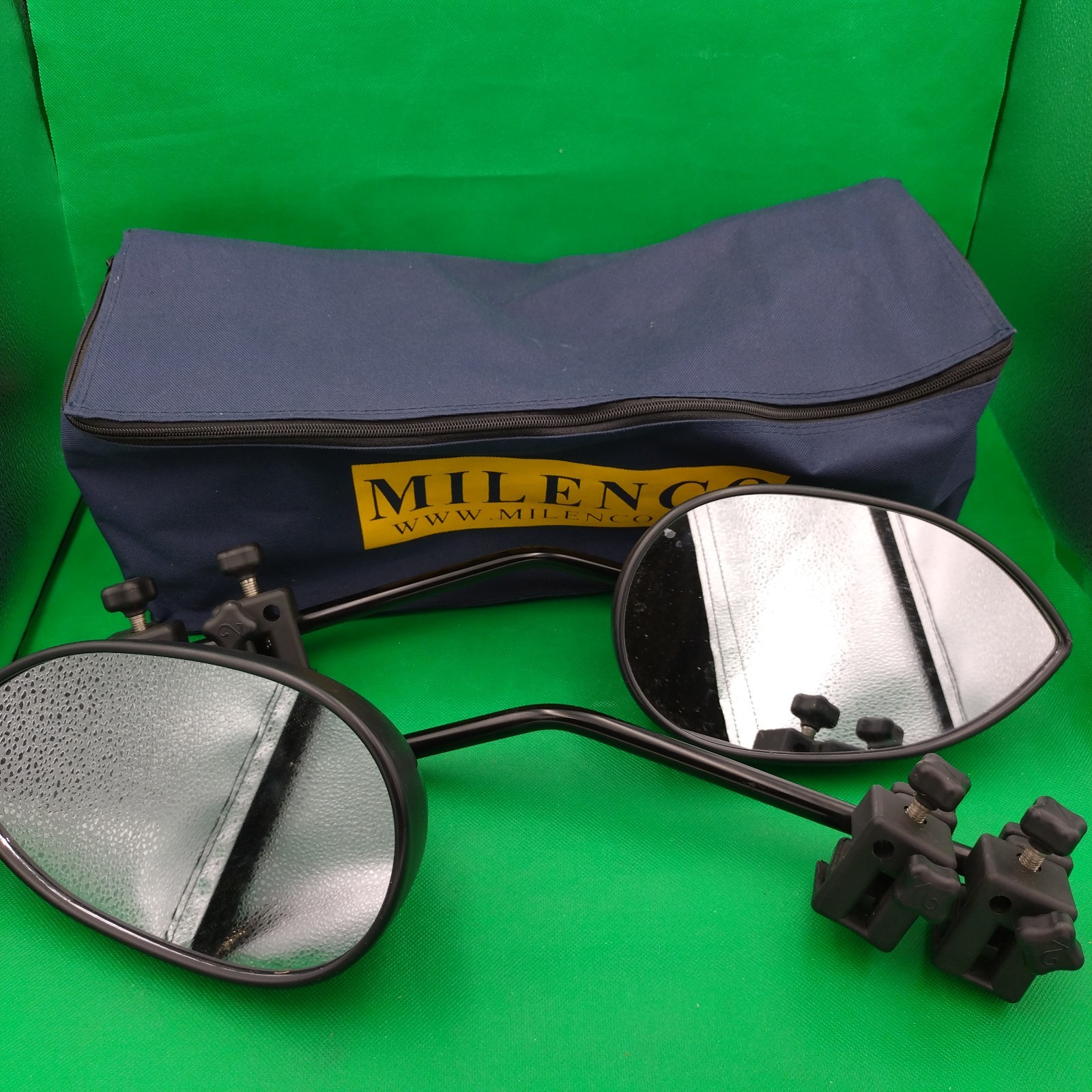 2x Milenco Aero 3 Flat Glass Caravan Trailer Towing Mirrors Car Van Caravan