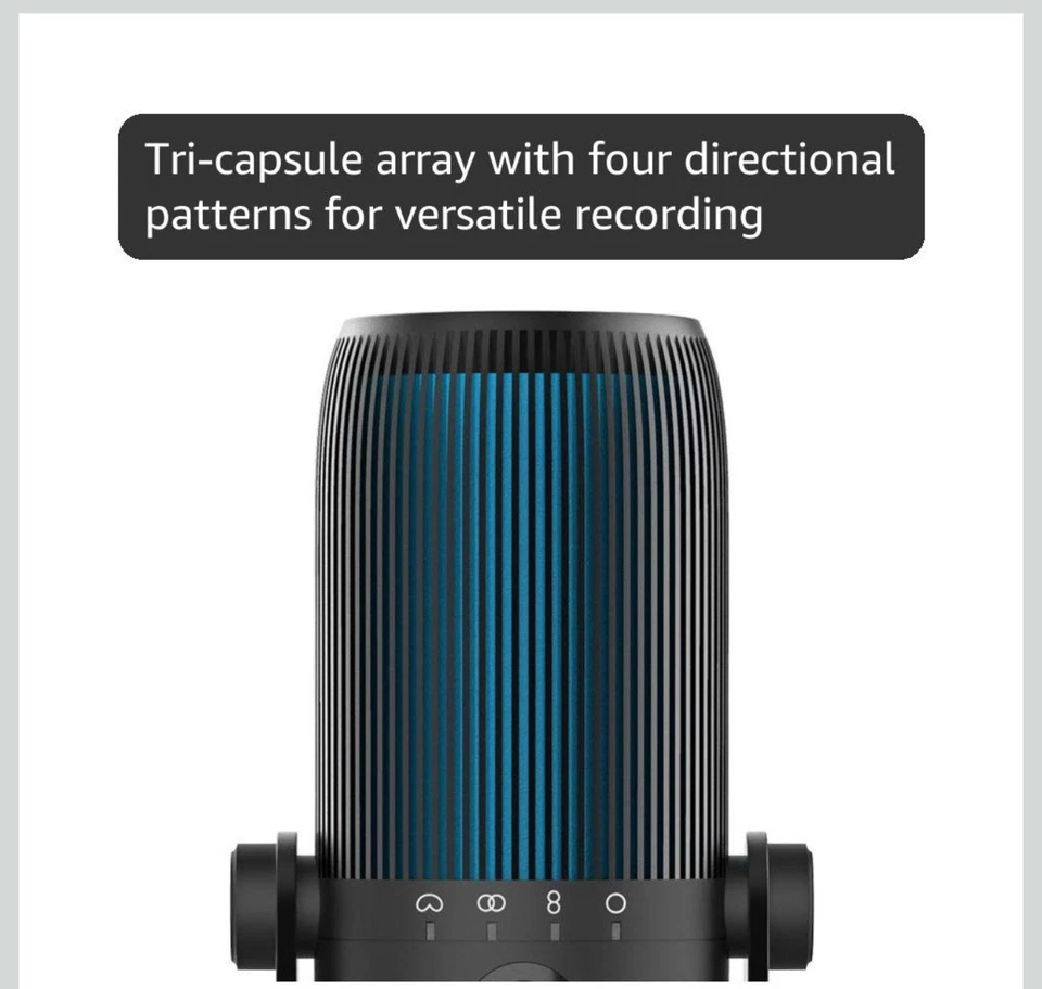 JLab Talk Pro USB Microphone USB-C Output Cardioid Omnidirectional Stereo - Image 3 of 4