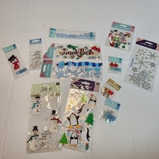 Winter Christmas Snow Snowmen Penguin scrapbook stickers bundle Craft DIY