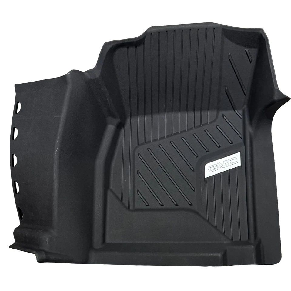 New 17-19 GMC Sierra 1500 2500 3500 Floor Mat Liner All Weather Set Front Black Foto 3 de 4