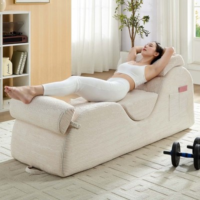 Zafly Yoga Chaise Lounge Indoor, Yoga Chaise, Ergonomic Reading Chair for Adults