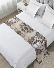 Bed Runner for King Size Bed, Christmas 94 x 20 inches King Christmasldt2819