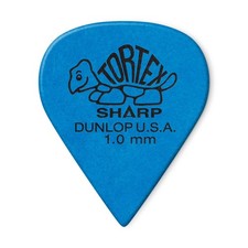 Used Dunlop Tortex Sharp 1mm Pick, 12-Pack