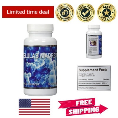 Cellular Health Support: Unflavored Stem Cell Capsule Supplement - 60 Count