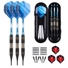 Soft tip Darts Set 18/20 Grams Professional Darts Plastic Tip with Brass Barrel