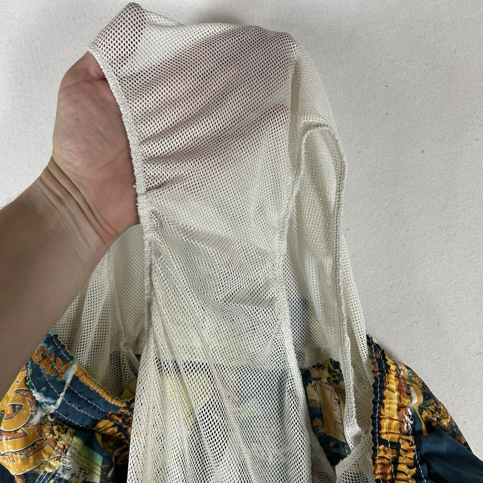 Caribbean Joe Swim Trunks Men's XXL All Over Print Hawaiian Drawstring Pockets - Image 4 of 4