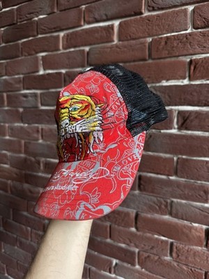 Rare Vintage Ed Hardy Tiger Skull Hat Cap Y2K Drip Hype | eBay