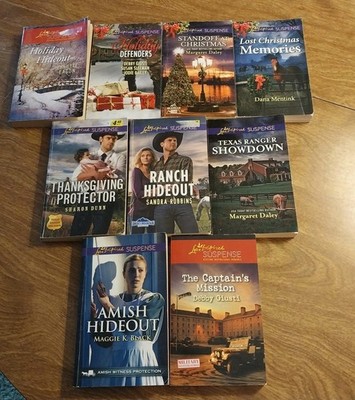 Love Inspired Suspense Romance Paperback Book Lot Of 9 Mixed Yrs 2011 To 2019 