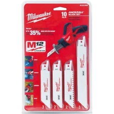 Milwaukee 49-22-0220 10-Piece General Purpose Hackzall Blade Set