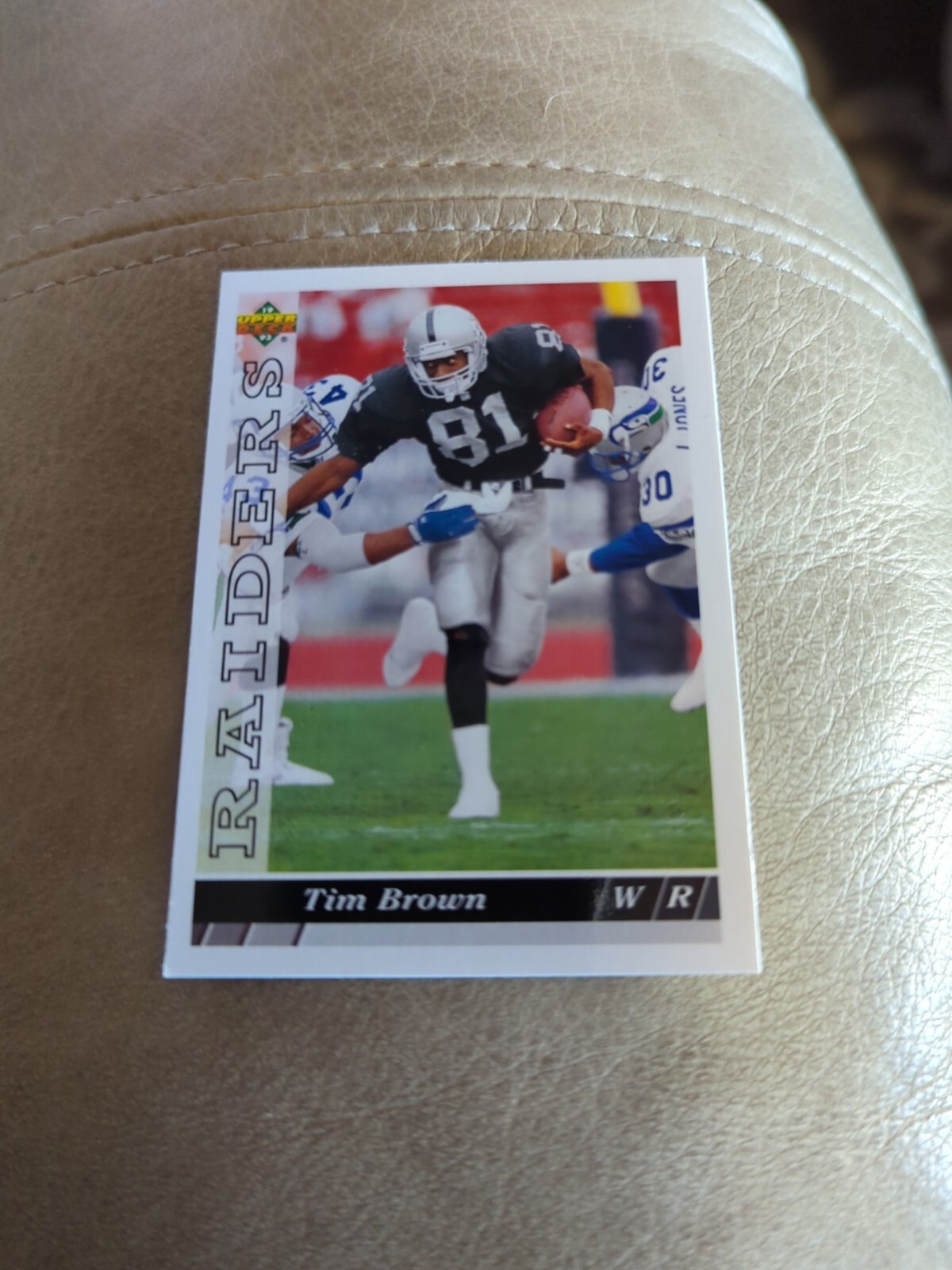 1993 Upper Deck #415 TIM BROWN Los Angeles Raiders