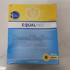 Equaline Personal Confidence Regular Absorbency Tampons Unscented 20 Count..