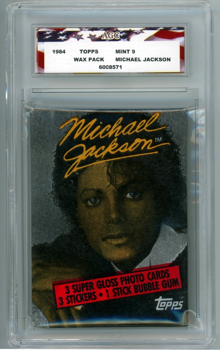 1984 Topps Michael Jackson Wax Pack AGC 9 Mint | eBay