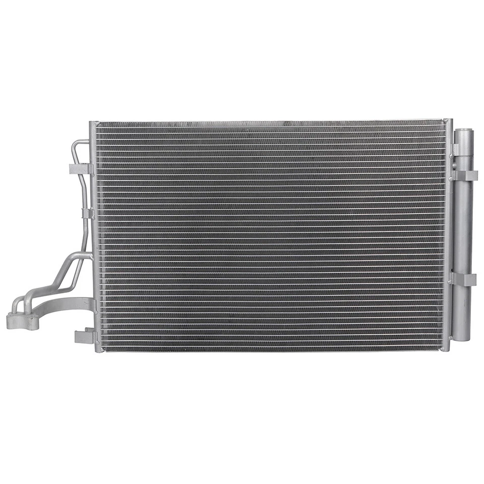 Aluminum Engine Condenser and Cooling Fan Assembly For 2014 2015 2016 Kia Soul Foto 2 de 4
