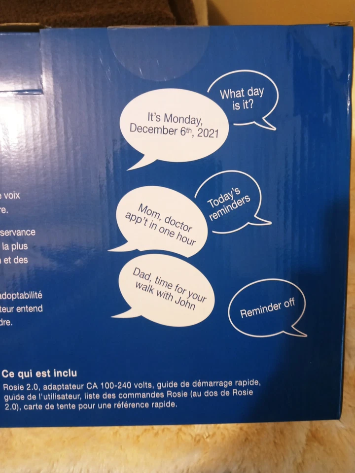 ROSIE 2 Stress Free Reminder Day Clock | Voice Activated -NIB F1 - Image 2 of 4