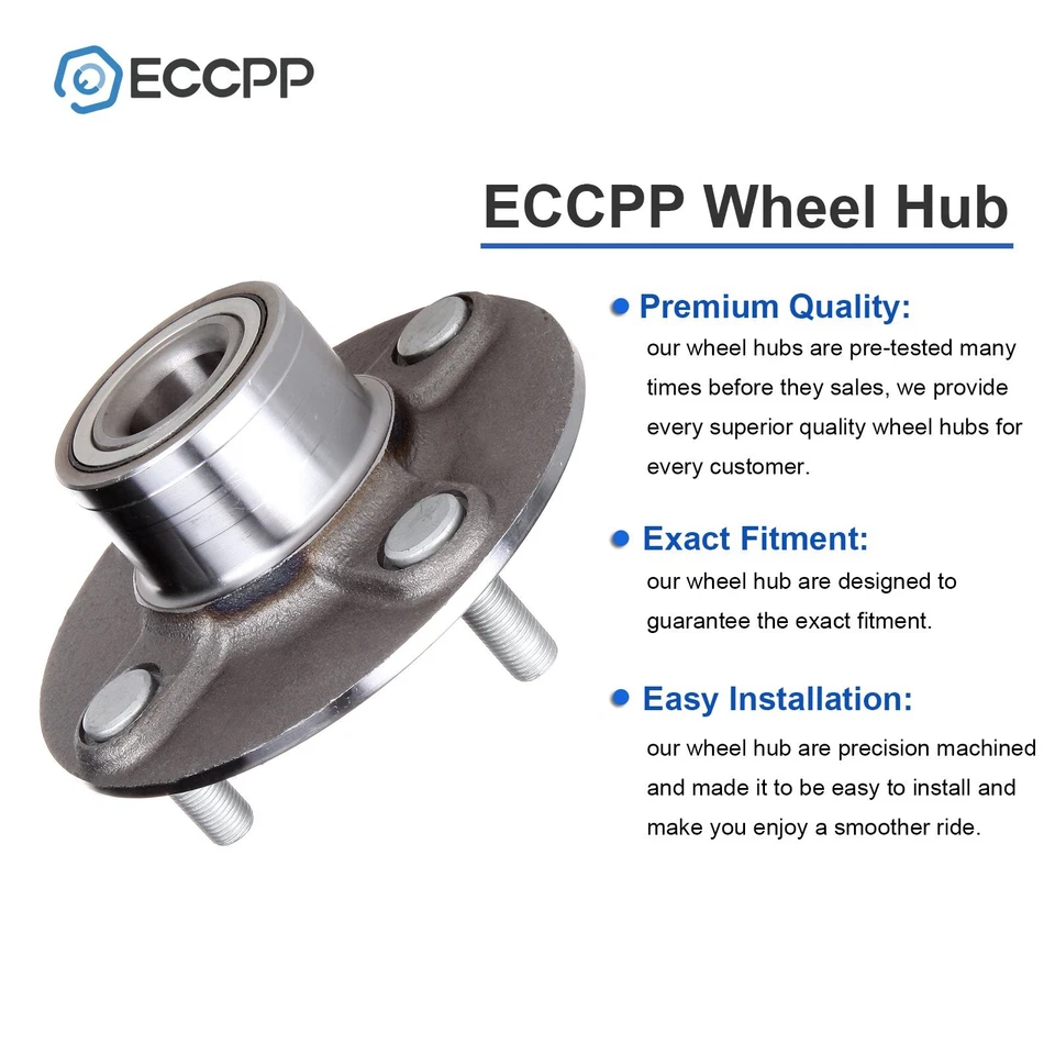 Conjunto de 2 cojinetes de cubo de rueda traseros para Nissan Sentra 2000-2003 2004 2005 2006 Foto 3 de 4