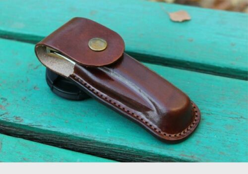 Buck Messer Lederscheide mit Gürtelclip / mache ich auf Bestellung - Bild 3 von 11