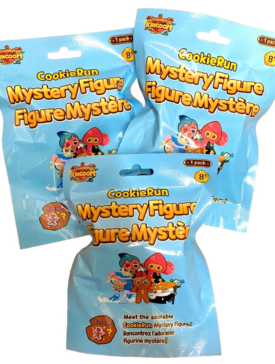 Cookie Run Kingdom Mystery Figure Keyring Blind Bag 3 Pc Set NWT