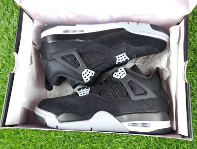 Nike Air Jordan 4 Retro SE Black Canvas DH7138-006 Men's Size 9 New