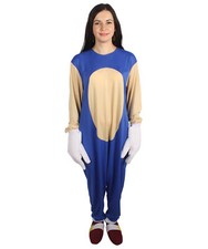 Adult Unisex Video Game's Character Sonic Hedgehog Jumpsuit Costume