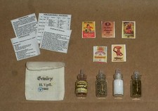 1:6 scale WW II German Cook's "SPICE SET" with storage sack, recipes 