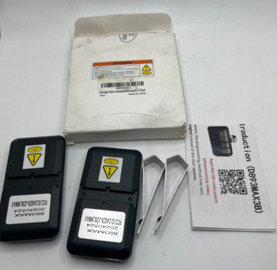 BOX OF 2 Datonten Garage Door Remote 893MAX Universal Easy Program