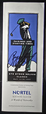 Payne Stewart Autographed 1997 Byron Nelson PGA Golf Tour Pairing Sheet IP Auto