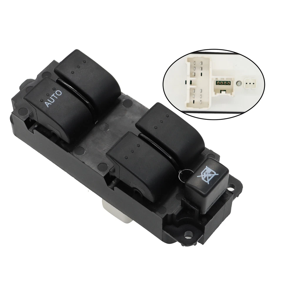 Interruptor maestro de ventana eléctrica lado del conductor delantero para 04-09 Mazda 3 y 2009 Mazda3 Sport Foto 2 de 4