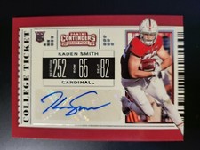 2019 Contenders Draft Kaden Smith AUTOGRAPH AUTO COLLEGE TICKET card #155