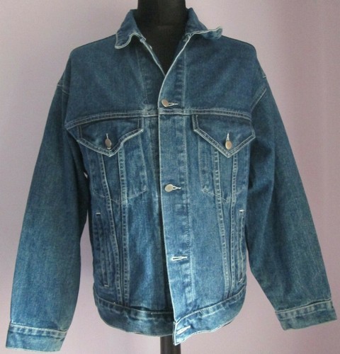 Trapunta Vintage 90s da uomo della Disney Channel Topolino Blu Denim Giacca  Taglia M/L (n26) | eBay