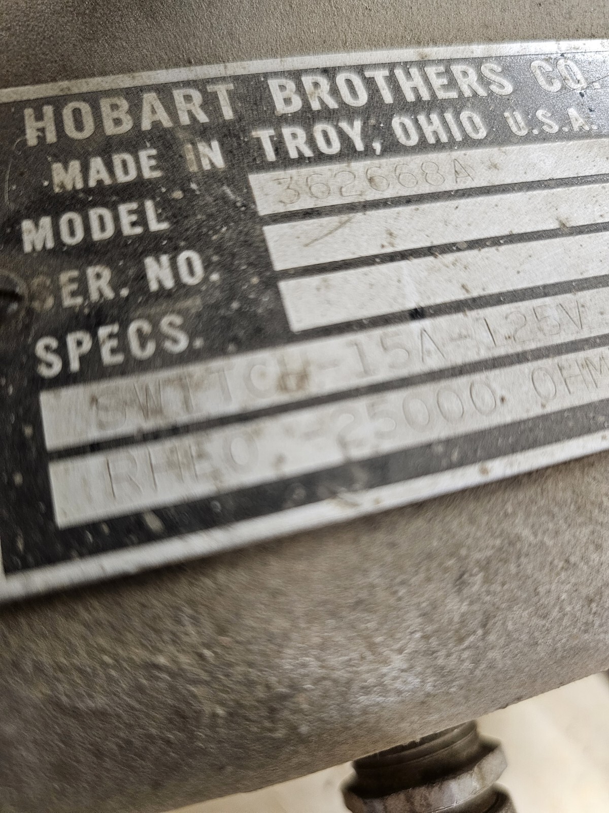 HOBART Welding Rheostat Amper Control Foot Pedal for TIG Welder eBay