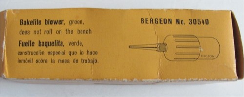 Bergeon No. 30540 Bakelite Blower With Box - Picture 7 of 10