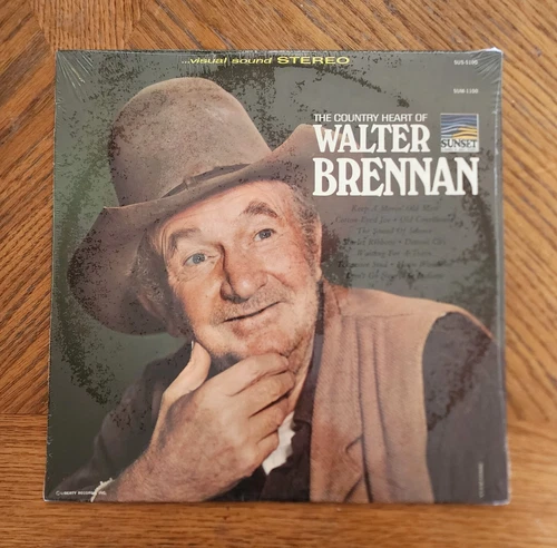 WALTER BRENNAN / THE COUNTRY HEART OF ~ Archival 1966 Sunset 5100 Album ~ SEALED