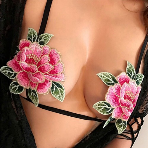 Women-Lace-Flower-Band-Embroidery-Bralette-Elastic-Strap-Underwear-Push-Up-Bra